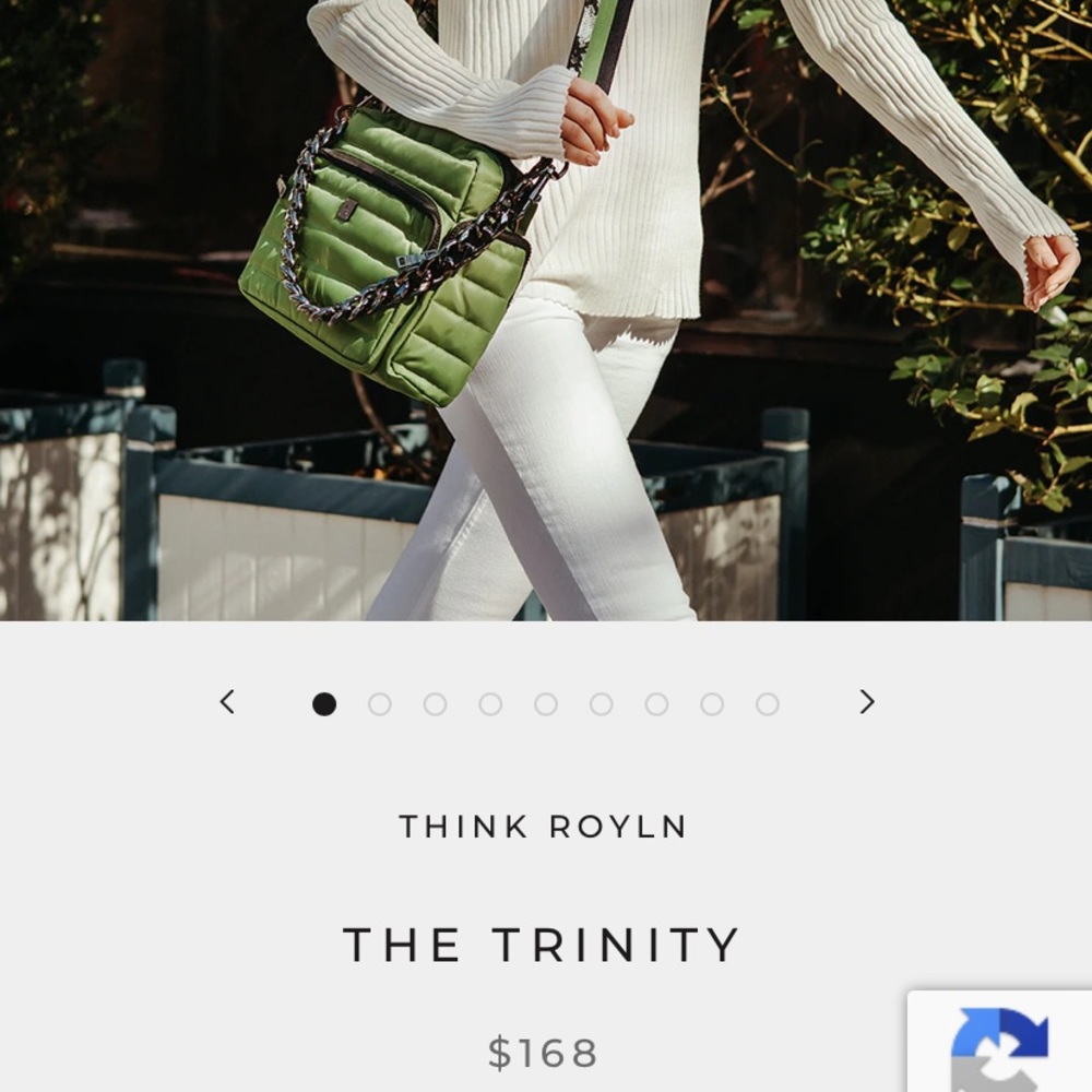 NEW with tags - Think Royln “The Trinity” bag in Moss